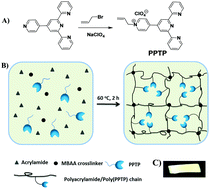 Graphical abstract: Terpyridine-functionalized chemically cross-linked polyacrylamide hydrogel for white emission and multistimuli-responsive behaviour
