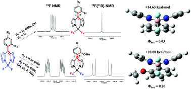 Graphical abstract: Physicochemical and computational insight of 19F NMR and emission properties of meso-(o-aryl)-BODIPYs