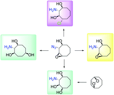 Graphical abstract: An efficient synthesis of chloro-aminocyclooctanediol and aminocyclooctanetriol: an unexpected acetolysis product