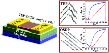Graphical abstract: High performance single-crystalline organic field-effect transistors based on molecular-modified dibenzo[a,e]pentalenes derivatives