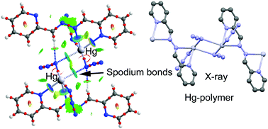 Graphical abstract: A new spodium bond driven coordination polymer constructed from mercury(ii) azide and 1,2-bis(pyridin-2-ylmethylene)hydrazine