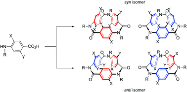 Graphical abstract: Stereoselectivity in dehydrative cyclic trimerization of substituted 4-alkylaminobenzoic acids