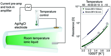 Graphical abstract: Nanocapillary confinement of imidazolium based ionic liquids