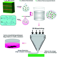 Graphical abstract: 3D bioprinting of cell-laden electroconductive MXene nanocomposite bioinks