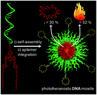 Graphical abstract: Phototheranostic DNA micelles from the self-assembly of DNA-BODIPY amphiphiles for the thermal ablation of cancer cells
