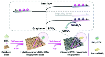 Graphical abstract: In situ modification of BiVO4 nanosheets on graphene for boosting photocatalytic water oxidation