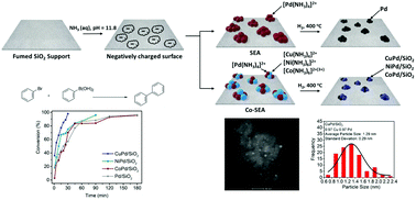 Graphical abstract: Heterogeneous catalysis by ultra-small bimetallic nanoparticles surpassing homogeneous catalysis for carbon–carbon bond forming reactions