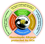 Graphical abstract: Controllable synthesis and formation mechanism study of homoleptic alkynyl-protected Au nanoclusters: recent advances, grand challenges, and great opportunities