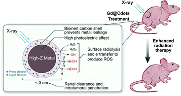 Graphical abstract: Ultrasmall Gd@Cdots as a radiosensitizing agent for non-small cell lung cancer