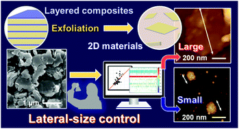 Graphical abstract: Lateral-size control of exfoliated transition-metal–oxide 2D materials by machine learning on small data