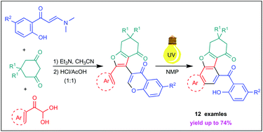 Graphical abstract: Synthesis of substituted naphtho[1,2-b]benzofuran-7(8H)-ones via photoinduced rearrangement of 4H-chromen-4-one derivatives
