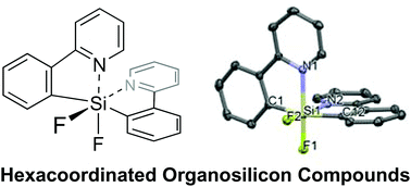 Graphical abstract: Synthesis, structures and photophysical properties of hexacoordinated organosilicon compounds with 2-(2-pyridyl)phenyl groups