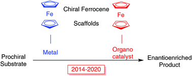 Graphical abstract: Recent developments in the synthesis and applications of chiral ferrocene ligands and organocatalysts in asymmetric catalysis