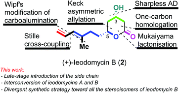 Graphical abstract: Enantioselective total synthesis of (+)-ieodomycin A, (+)-ieodomycin B, and their three stereoisomers