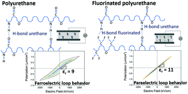 Graphical abstract: The dielectric and polarization behavior of polyurethane-based polycarbonate diols with different content levels of fluorinated hard segments