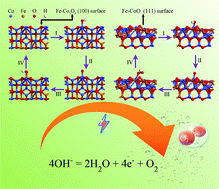 Graphical abstract: Remarkably improved oxygen evolution reaction activity of cobalt oxides by an Fe ion solution immersion process