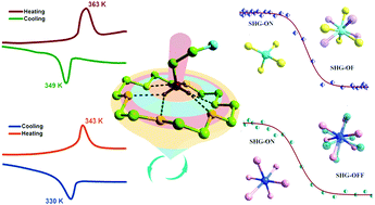 Graphical abstract: Regulated molecular rotor in phase transition materials with switchable dielectric and SHG effect