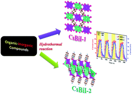 Graphical abstract: Two-dimensional semiconducting Cs(i)/Bi(iii) bimetallic iodide hybrids for light detection