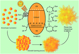 Graphical abstract: Facile synthesis of flower-like hierarchical N-doped Nb2O5/C nanostructures with efficient photocatalytic activity under visible light