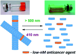Graphical abstract: Selective release of a potent anticancer agent from a supramolecular hydrogel using green light
