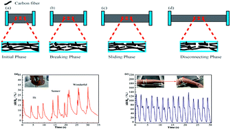 Graphical abstract: Flexible and wearable strain sensor based on electrospun carbon sponge/polydimethylsiloxane composite for human motion detection