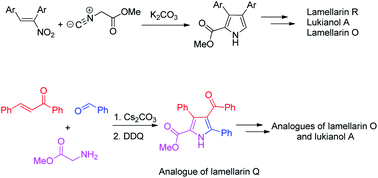 Graphical abstract: Synthesis of lamellarin R, lukianol A, lamellarin O and their analogues