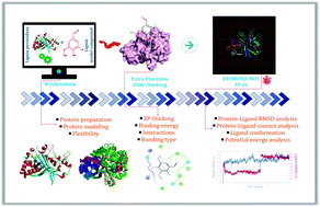 Graphical abstract: In silico exploration of lignin peroxidase for unraveling the degradation mechanism employing lignin model compounds