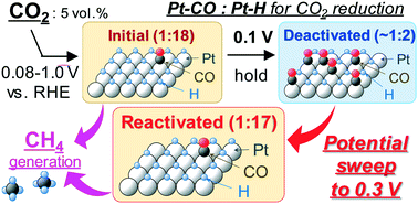 Graphical abstract: Minimization of Pt-electrocatalyst deactivation in CO2 reduction using a polymer electrolyte cell