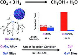Graphical abstract: Enhanced CH3OH selectivity in CO2 hydrogenation using Cu-based catalysts generated via SOMC from GaIII single-sites