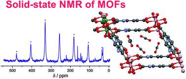 Graphical abstract: Solid-state NMR spectroscopy: an advancing tool to analyse the structure and properties of metal–organic frameworks