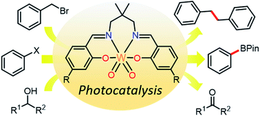Graphical abstract: Luminescent tungsten(vi) complexes as photocatalysts for light-driven C–C and C–B bond formation reactions
