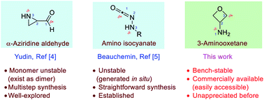 Graphical abstract: 3-Aminooxetanes: versatile 1,3-amphoteric molecules for intermolecular annulation reactions
