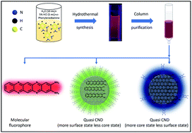 Graphical abstract: Absorption and emission of light in red emissive carbon nanodots