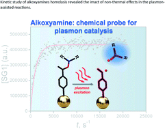 Graphical abstract: Establishing plasmon contribution to chemical reactions: alkoxyamines as a thermal probe