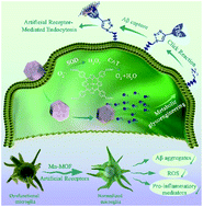 Graphical abstract: Glycoengineering artificial receptors for microglia to phagocytose Aβ aggregates