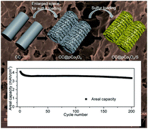 Graphical abstract: Integrating hierarchical porous nanosheets in the design of carbon cloth-based sandwiched sulfur cathodes to achieve high areal capacity in lithium sulfur batteries