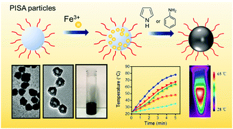 Graphical abstract: Polypyrrole and polyaniline nanocomposites with high photothermal conversion efficiency