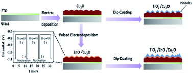 Graphical abstract: A pulse electrodeposited amorphous tunnel layer stabilises Cu2O for efficient photoelectrochemical water splitting under visible-light irradiation