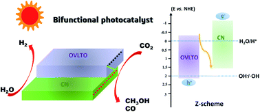 Graphical abstract: Vacancy mediated Z-scheme charge transfer in a 2D/2D La2Ti2O7/g-C3N4 nanojunction as a bifunctional photocatalyst for solar-to-energy conversion