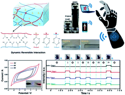 Graphical abstract: Super-stretchable, elastic and recoverable ionic conductive hydrogel for wireless wearable, stretchable sensor