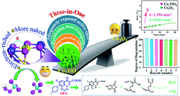 Graphical abstract: Hierarchical flower-like Co2TiO4 nanosheets with unique structural and compositional advantages to boost peroxymonosulfate activation for degradation of organic pollutants