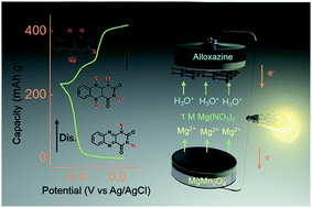 Graphical abstract: Insights into the hydronium-ion storage of alloxazine in mild electrolyte
