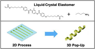 Graphical abstract: Liquid crystal elastomers as substrates for 3D, robust, implantable electronics