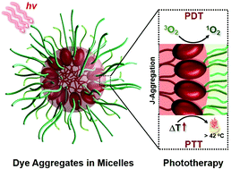 Graphical abstract: Amphiphilic BODIPY dye aggregates in polymeric micelles for wavelength-dependent photo-induced cancer therapy