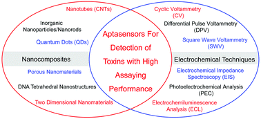 Graphical abstract: Recent advances in nanocomposite-based electrochemical aptasensors for the detection of toxins