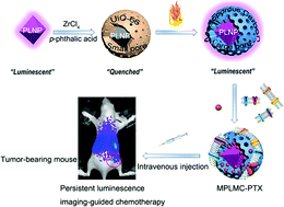 Graphical abstract: Macrophage membrane coated persistent luminescence nanoparticle@MOF-derived mesoporous carbon core–shell nanocomposites for autofluorescence-free imaging-guided chemotherapy