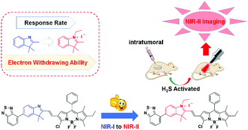 Graphical abstract: An electron-deficiency-based framework for NIR-II fluorescence probes