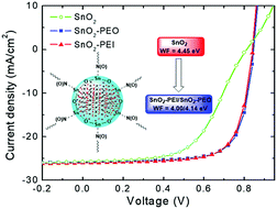 Graphical abstract: Sn–N/Sn–O interaction improving electron collection in non-fullerene organic solar cells