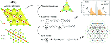 Graphical abstract: Localised magnetism in 2D electrides