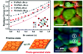 Graphical abstract: Toward mixed-halide perovskites: insight into photo-induced anion phase segregation